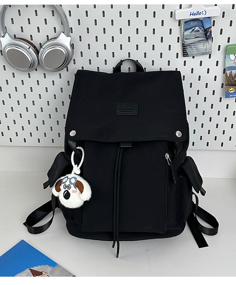 Schoolbag1011 new schoolbag female students lightweight large capacity contrasting color leisure outdoor travel commuting simple backpack