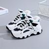 Women High Top Plush Inner Winter Athletic Sneakers Lace-up Thick Soled Fashion Platform Sneakers Non-slip Versatile Snow Shoe