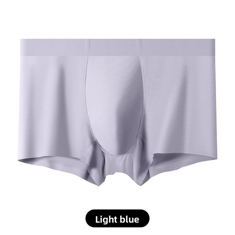 Men Spring and Summer New Xinjiang Cotton Without Trace In The Waist Flat Angle Underwear