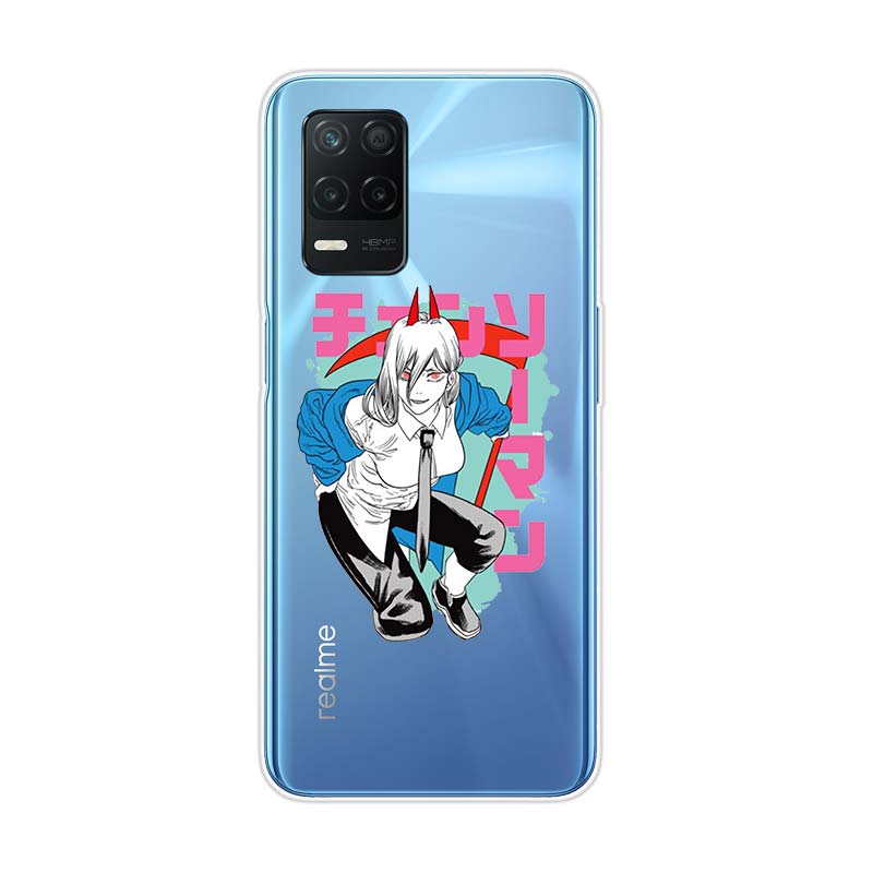 Anime Chainsaw Man Pentru Realme 8 8i V3 V5 GT Neo Flash Edition Explorer Master Neo2 Narzo 30 50i 50A C21Y Husă Telefon