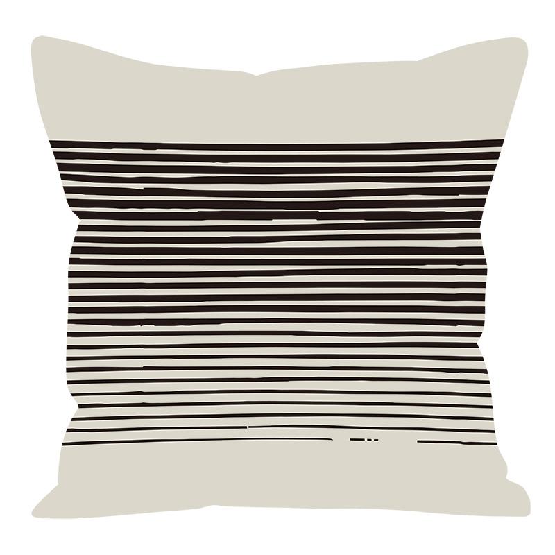 Nordic Geometric Brown Pillowcase Living Room Sofa Bedroom Pillow Yang Tao Bay Window Office Pillow