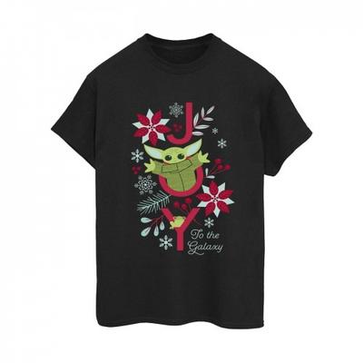 Womens/Ladies Mandalorian Joy To The Galaxy Cotton Boyfriend T-Shirt