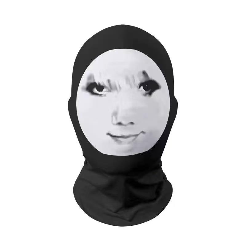 Influencer Cartoon Character Full Face Sun Protection Breathable Cycling Headband