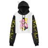 Bocchi the Rock Anime Katze Ohren Color Block Hoodie für Damen – Herbst/Winter