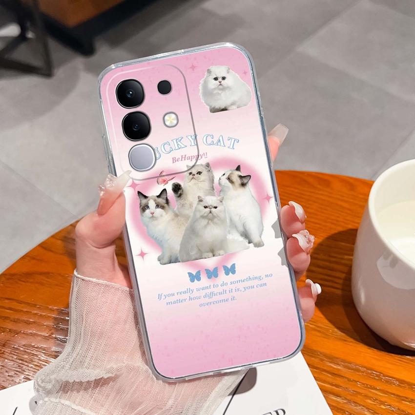 Dla Vivo Y29 Y29s Y28 Y27 Y22 Y21a Y21e Y20a Y20i Przezroczyste Etui na Telefon TPU Tajemniczy Orientalny Wzór Smoka Miękkie Silikonowe Antypoślizgowe Etui Dla Vivo Shell