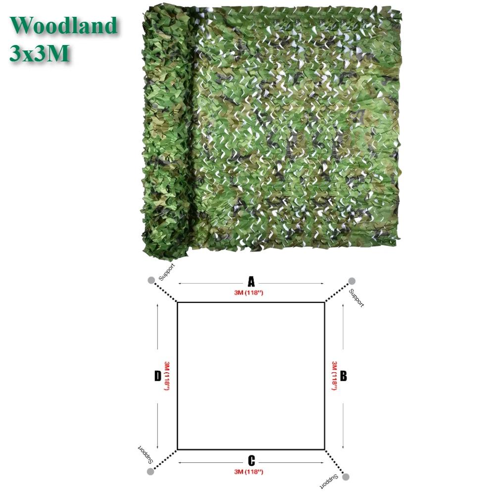 Camouflage Net Shade Net for Hunting Home Decor Paintball Bird Watching Camping Car Cover Hunting Blind Tree Stand Theme Decor