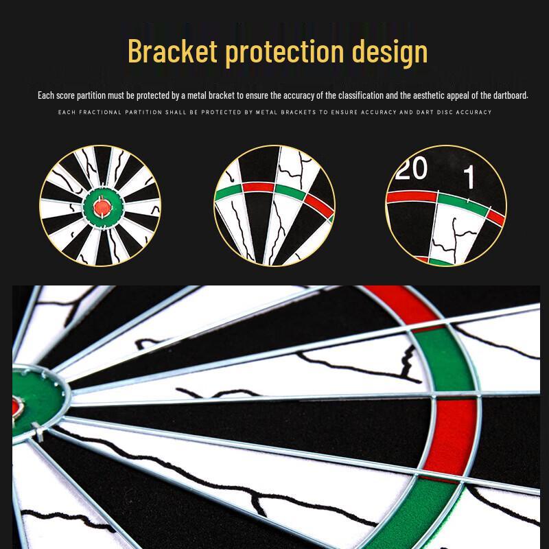 Wenzhiwu 18-inch Double-Sided Flocking Dartboard Set