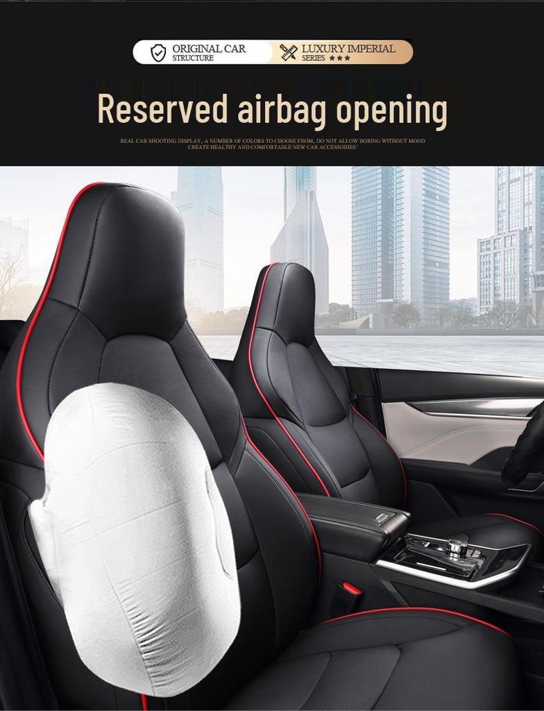 Maßgefertigter Weltmeister EX5 Ganzjahres-Leder-Autositzbezug 5-Sitzer