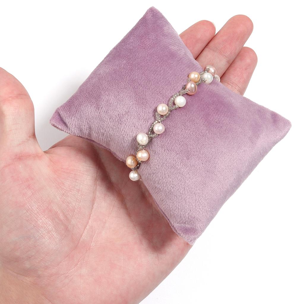 1Set Watch Bangle Bracelet Display Pillows Of Different Sizes Gold Velvet Jewelry Display Storage Pillow In The Jewelry Box