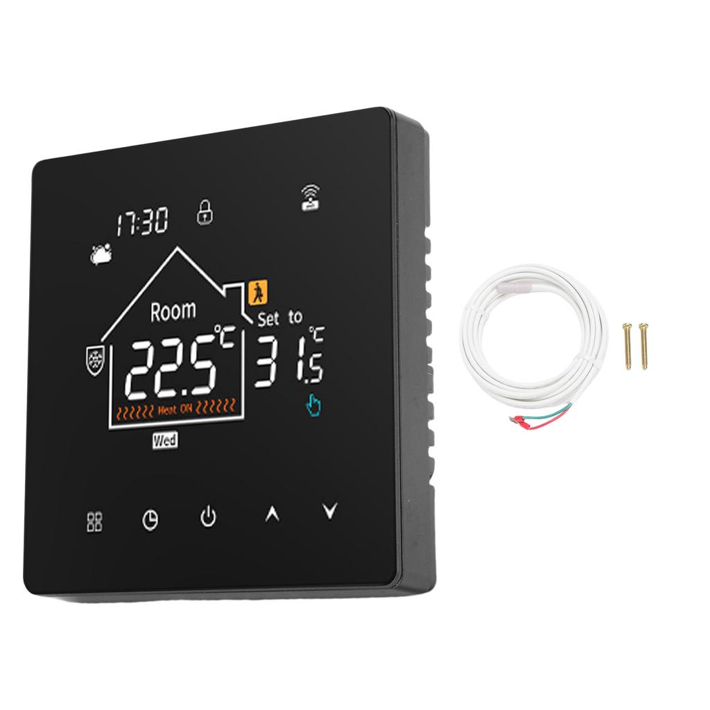 Digitální termostat 7denní programovatelný LCD barevný dotykový displej termostat s funkcí paměti dat pro domov, hotel, kancelář