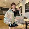Water-Repellent Wear-Resistant Korean-Style Nylon Backpack for High School Girls