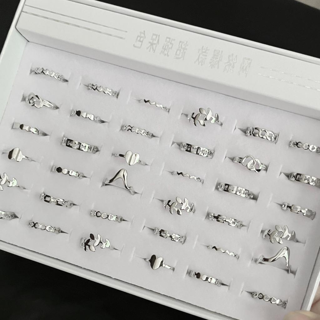36 Pezzi Anello da Donna Anello regolabile per dito Anello vintage e semplice per feste e accessori