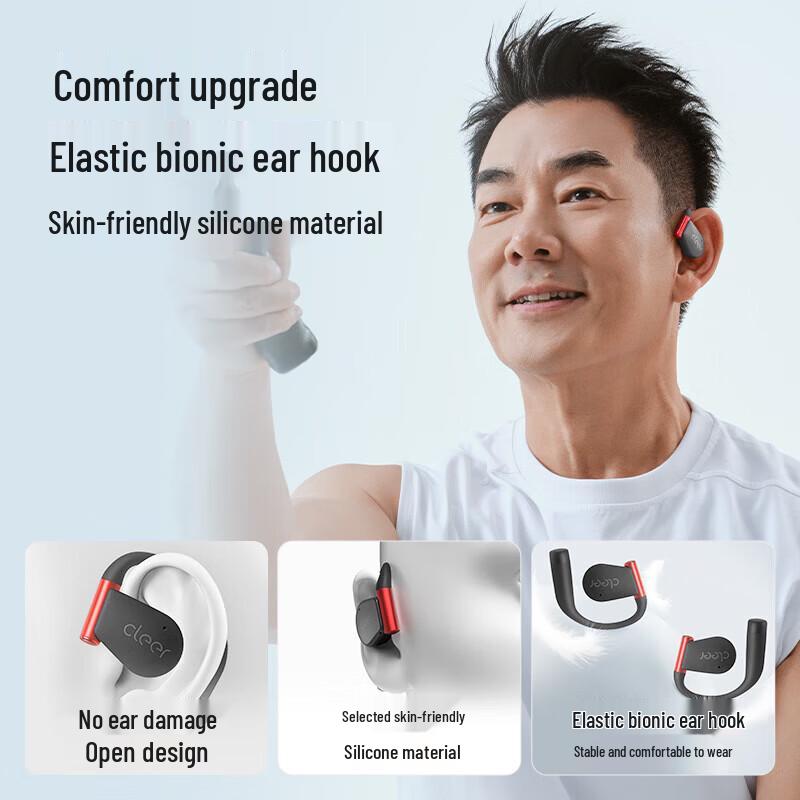 cleerARC 5th Gen Open-Ear AI Bluetooth Sports Headphones