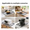 Silicone Coffee Bar Mat Anti-Slip Coaster Heat Resistant Thicken Tray Pad for Espresso Machine Station Multifunctional Kitchen Accessory