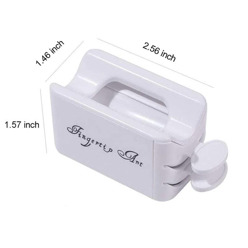 2 In 1 Nail Art Dip Powder Recycling Container Double Layer French Box Dipping Powder Glitter Sequins Collection Storage Tools