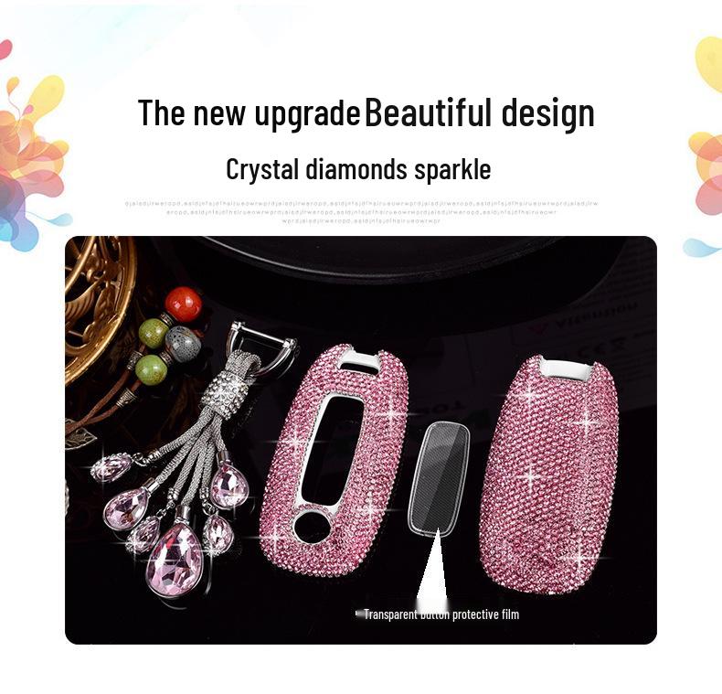 Nissan 14th Gen Sylphy, Qashqai, Teana, X-Trail, Tiida, Murano, Terra Car Key Diamond Cover for Women