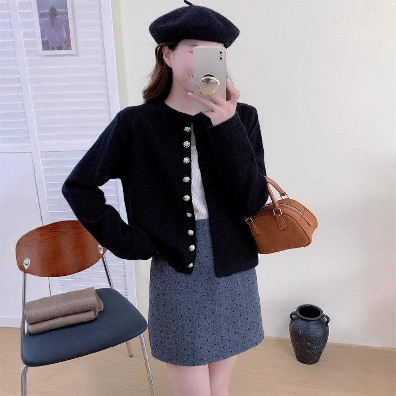 

Ленивый большой размер толстый мм нежный ветер свитер вязаный свитер осень новый свободный и тонкий кардиган женское пальто топ average size чёрный