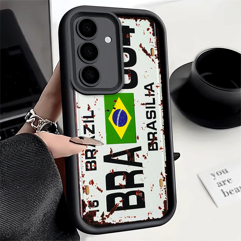 

Retro Vintage License Plate Soft Phone Case for Samsung Galaxy S26 Ultra S25 Edge S24 S23 S22 Plus S21 S20 FE 5G Shell Silicone Samsung S20 Ultra