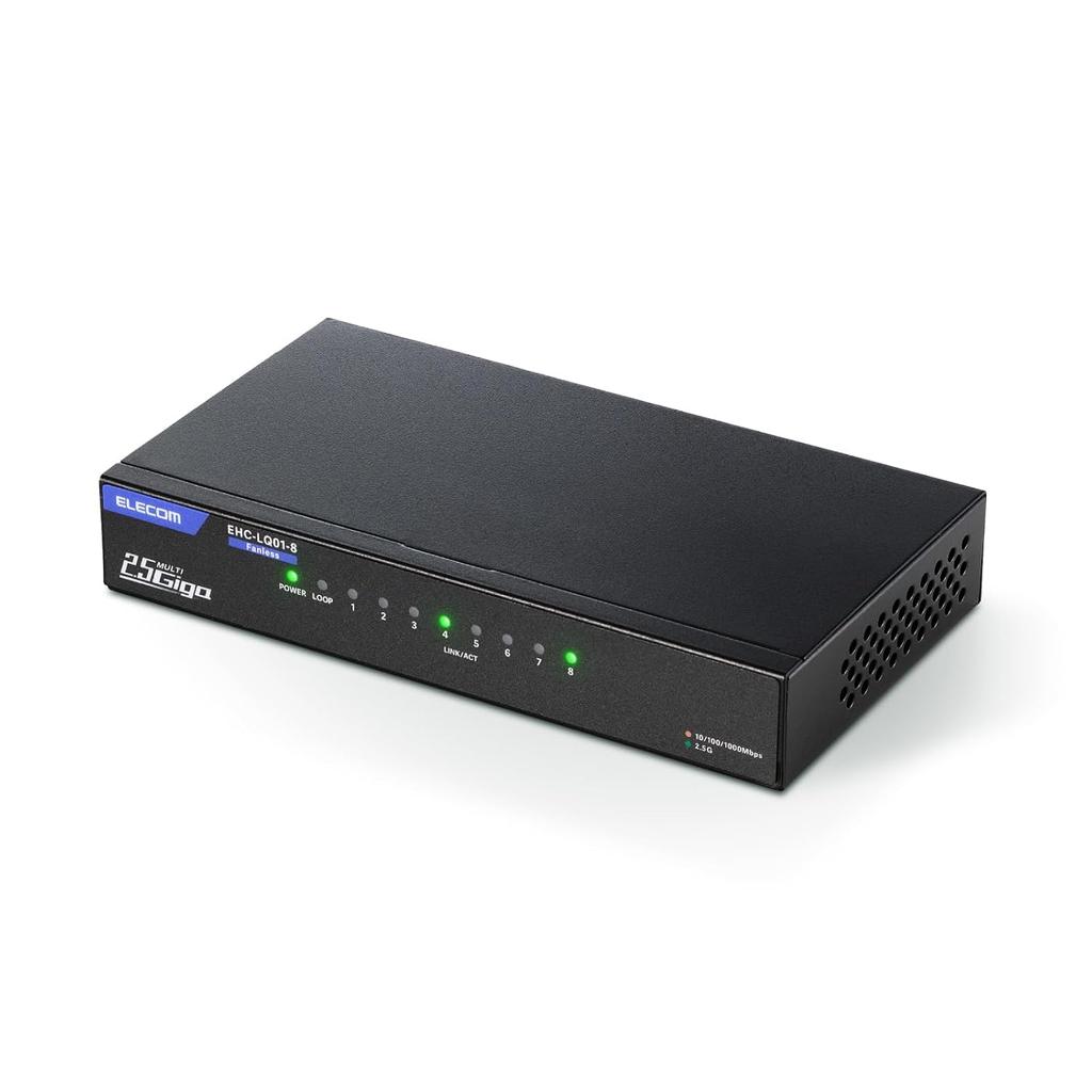 ELECOM Ethernet Switch EHC-LQ01-8
