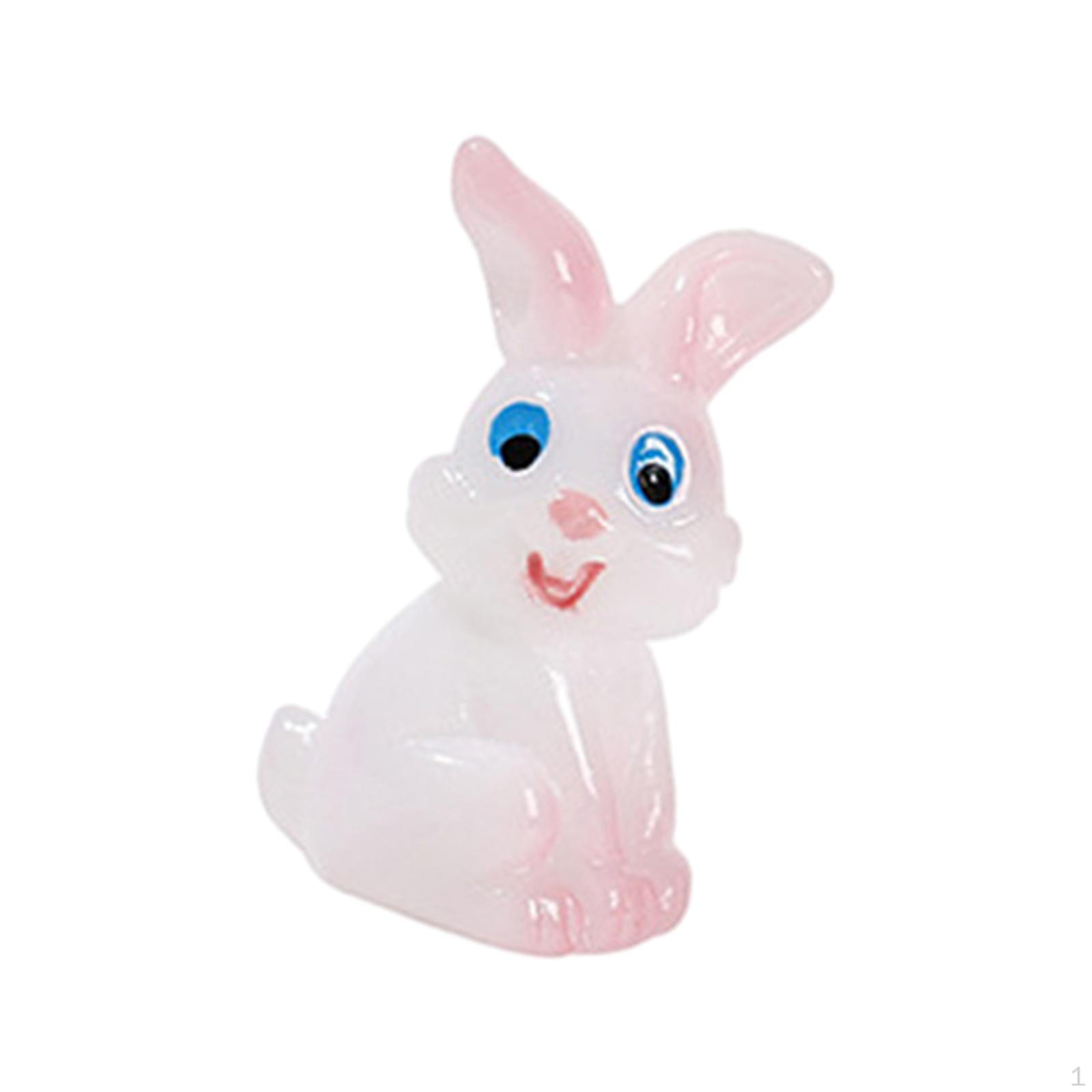 

Пасхальная фигурка Микро Ландшафтные украшения Настольные украшения Настольная мини-статуя для сада в горшке Rabbit B