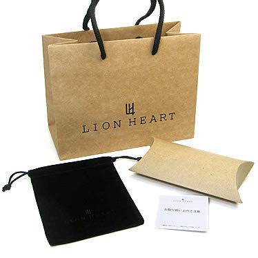 [LION HEART Single earrings, stainless steel, black cubic, LHMP004NS