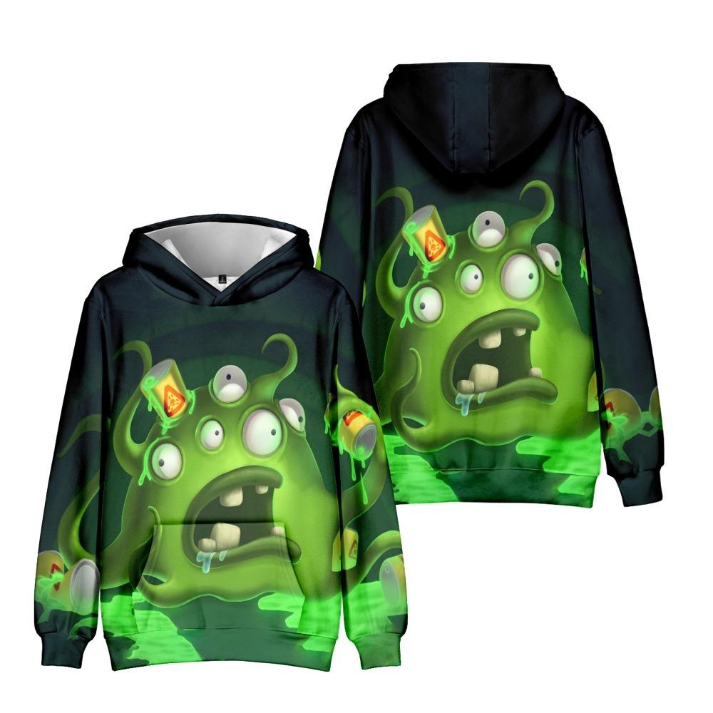 21 Kolorów Jesienna Moda Wobbly Life Kreskówkowy Nadruk Bluzy Casual Długi Rękaw Unisex Pulowery Streetwear Śmieszne Ubrania