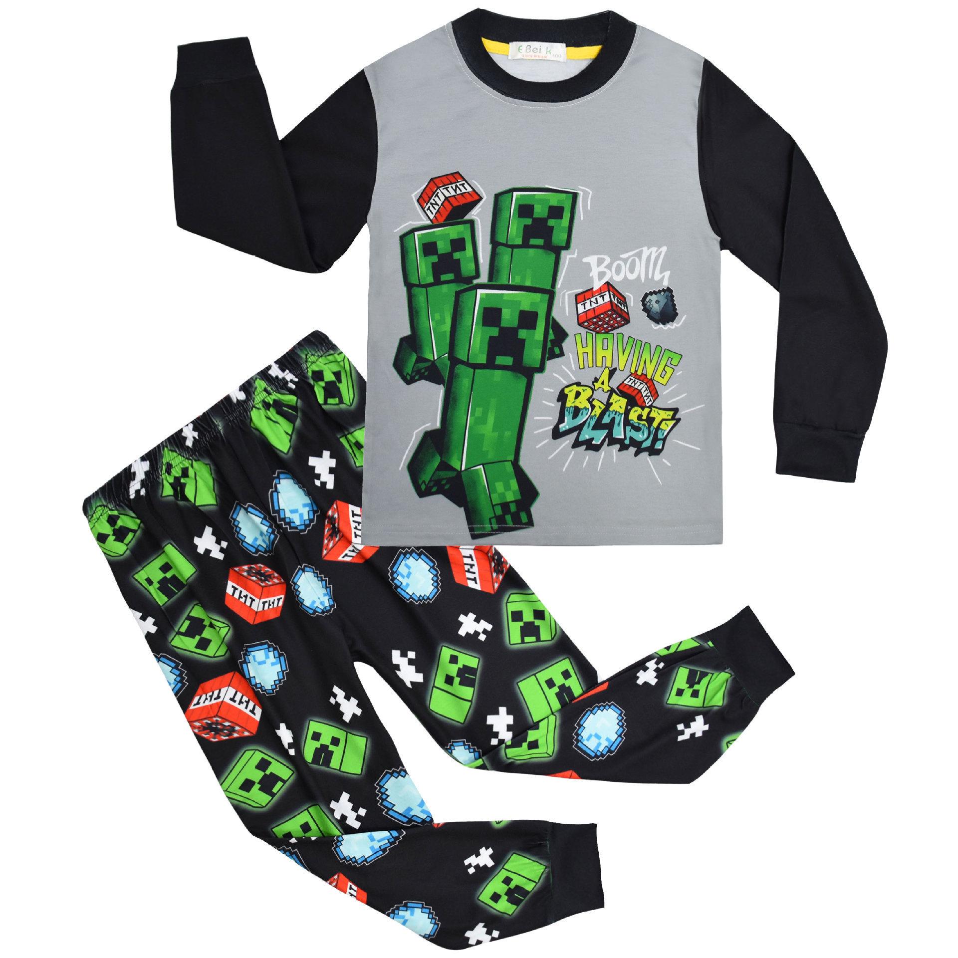 

Game Hot Sale, Cartoon Digital Printing 110-150 Children S Long-Sleeved Loungewear Set 7037 110