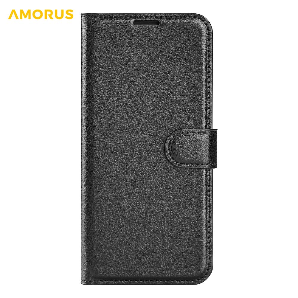 For iPhone 17 Wallet Case Litchi Texture Shockproof Leather Flip Stand Phone Cover