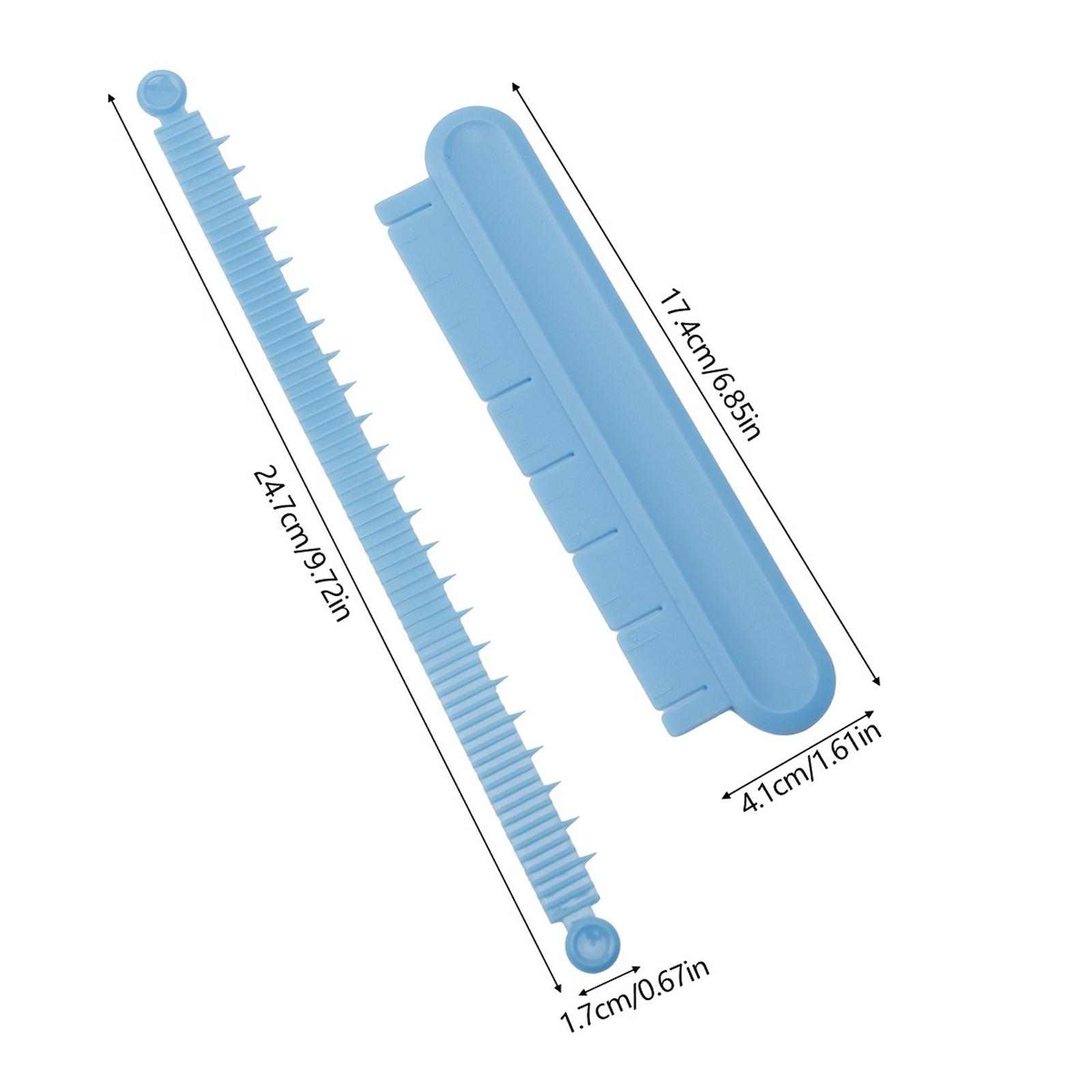 

Plastic Curved Fondant Measuring Ruler Baking Tools One Size