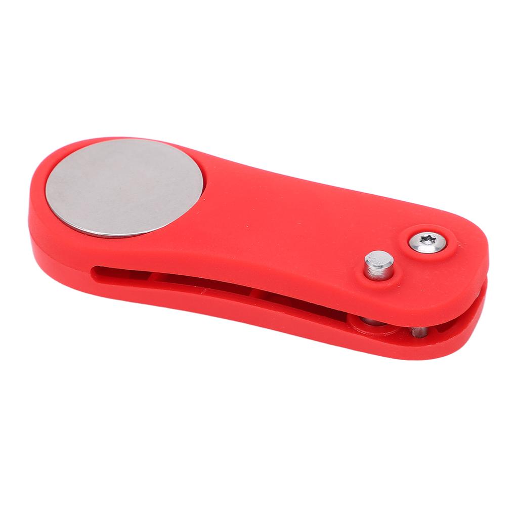 Składane narzędzie do naprawy dołków golfowych z magnetycznym znacznikiem piłeczki Widelec do greenu golfowego i przycisk wyskakujący