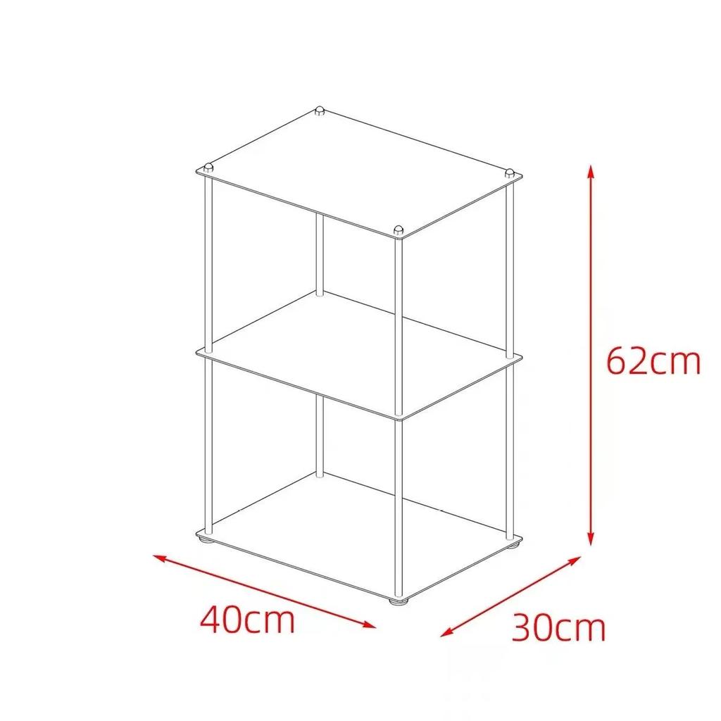 Minimalist Stainless Steel Bauhaus Shelf Living Room Storage Rack High-end Kitchen Organizers Wall Shelves Home and Garden Table