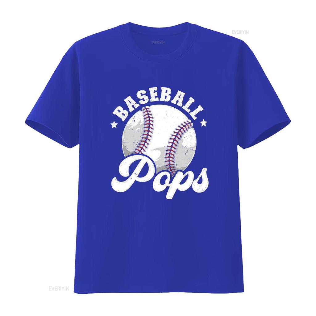 Retro Vintage Baseball Pops Sports Print Casual T Shirt vintage Washed Comfortable Versatile Unisex graphic Slightly Soft