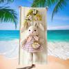 New Easter Beach Towel Festive Party Arrangement Outdoor Beach Towel Microfiber Rabbit