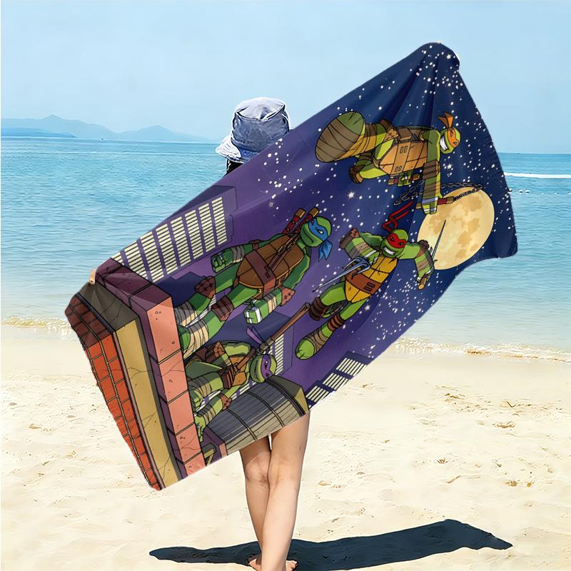 1Pc Turtles Action Beach Towel Microfiber Beach Towel Thin Absorbent For Beach Swimming Yoga Bath Sports 0917136
