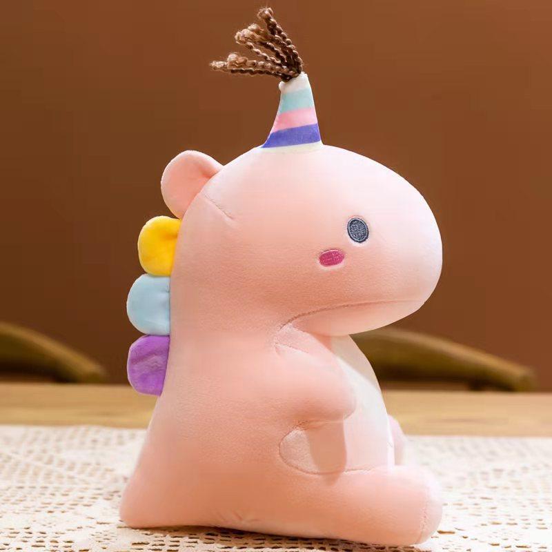 New Cute Pet Candy Little Dinosaur Plush Toy Soft Color Dull Dragon Doll Children's Gift Grab