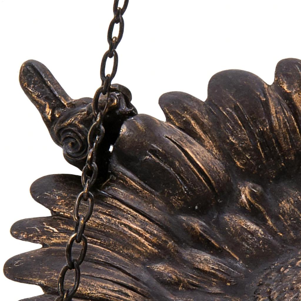 Metal Bird Feeder Large Capacity Iron Food Tray Hangable Outdoor Bird Feeder Tray For Garden Patio Porch Balcony Tree Window