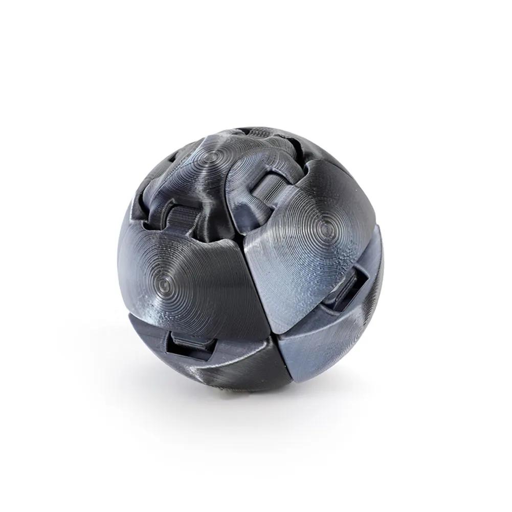 Fidget Toy 3D Printed Twistsphere Fidget Toy Gradient Gear Liquid Flow Ball With Rotating Design Anxiety Relief Toys