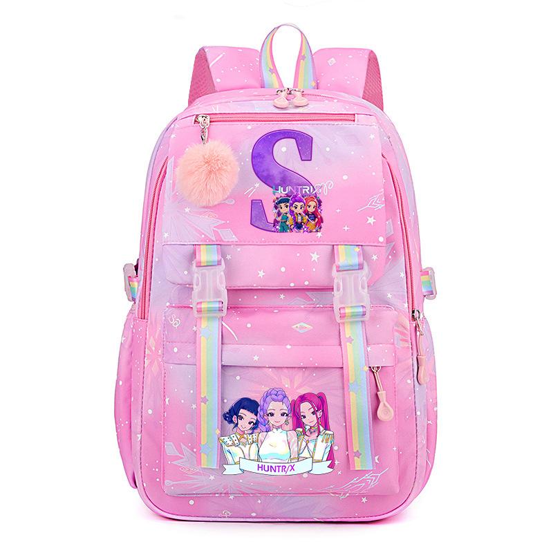 Kpop Demonunter Kids Backpack College Wind Large Capacity Student School Bag