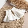 Fake Flare Sleeves Girls Pleated False Cuffs for Women Sweater Wrist Warmers Female White Horn Cuffs Accessories