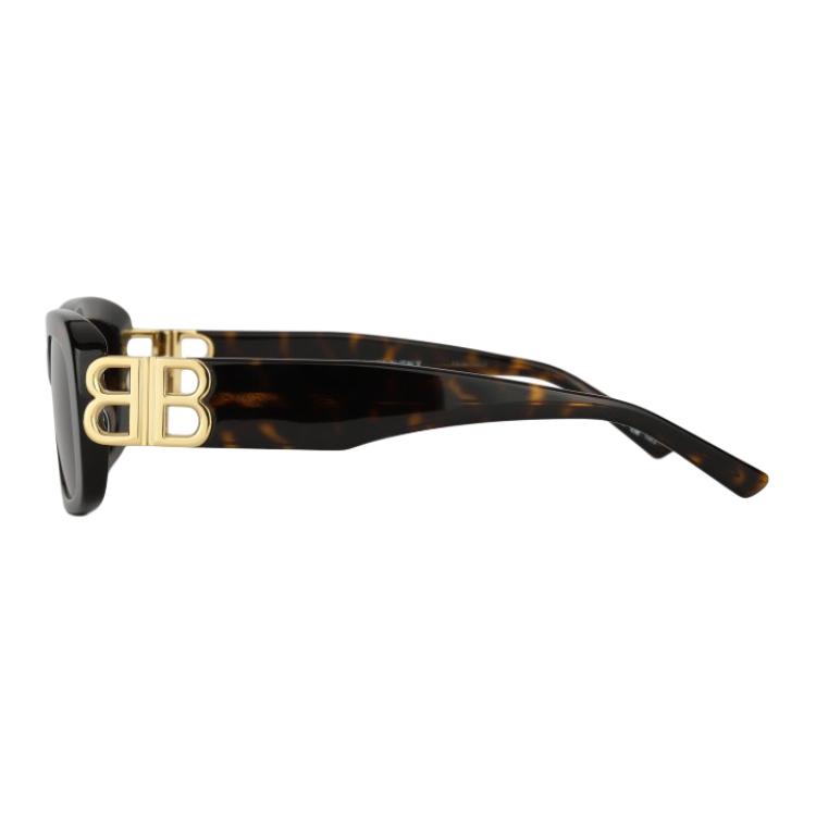 Balenciaga Side Letter Hollow Irregular Shape Sunglasses Women sunglasses Tortoiseshell BB0310SK002