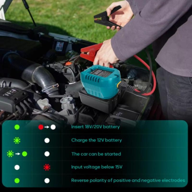 Heavy Duty Battery Jumper Cables Charging Adapter for 18V-20V Battery Car Jump Starting Battery Boosting Cable Accessori