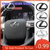Interior Stickers 3D Steering Wheel Logo Replacement Badge For ES240 ES250 ES350 IS250 IS300 RX270 GS NX300 RX300 RX350 RX