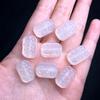 Lychee Frozen Rectangular Jade Spacer Beads for DIY Bracelets & Phone Lanyards