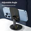 Multifunctional Metal Live Stream Desktop Stand, Universal Telescopic Lazy Holder For Phone & Tablet, Black Counter-Slip Rotatable