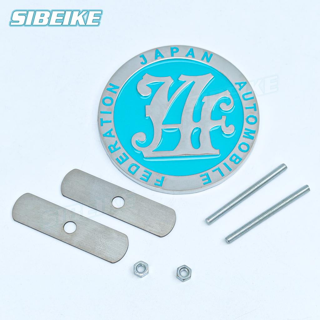 Accessories Car 3D Metal Decals Sticker Emblem Japan Automobile Federation Car Front Grill Badge Emblem