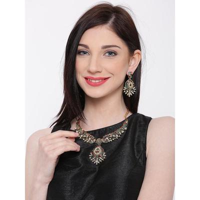 Жіночий набір багатоколірного намиста ZAVERI PEARLS Marwari Designer Look