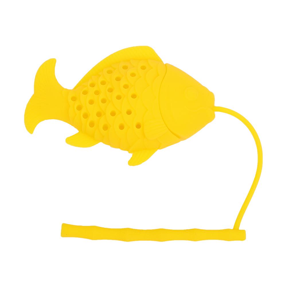 Uroczy silikonowy zaparzacz do herbaty w kształcie ryby, filtr do herbaty, zabawny sitko do herbaty