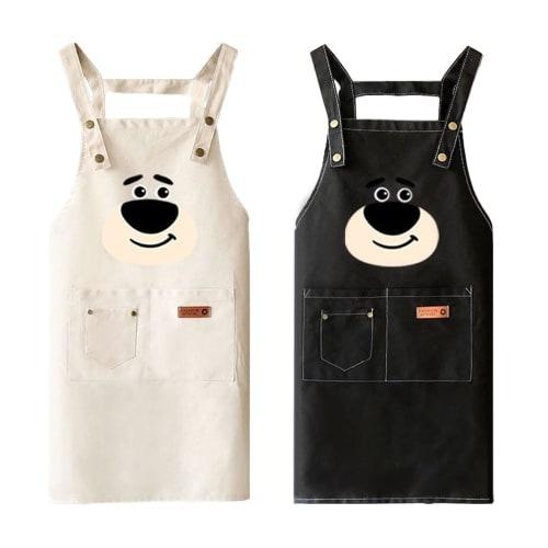 hgTUP Lotso Work Apron, Lotso for Nursery Teachers and Adults, Cooking Apron