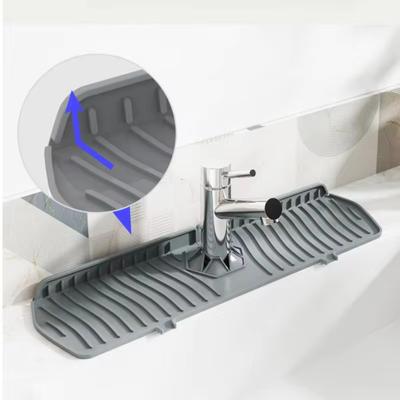 1/3PCS Faucet Splash Pad Silicone Sink Faucet Splash Guard Mat Sponge Drain Pad Countertop Protector for Bath Kitchen Gadgets
