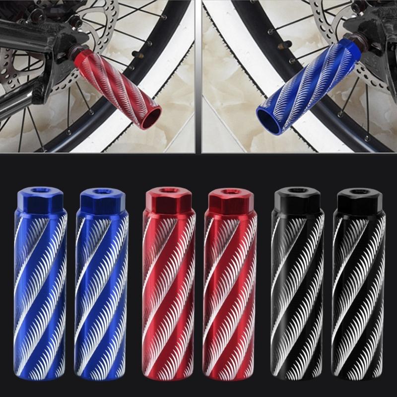 2er-Pack Aluminiumlegierungen Fahrrad Hinterradständer Schwerer Typ Fahrräder Pedale Ständer Verbessert den Grip Radfahren Sicherheit